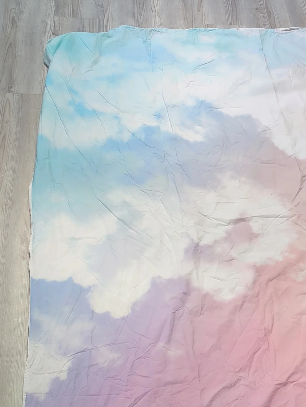 Pottery Barn Teen PBteen Full Queen Duvet Sham Pastel Watercolor Organic Cotton